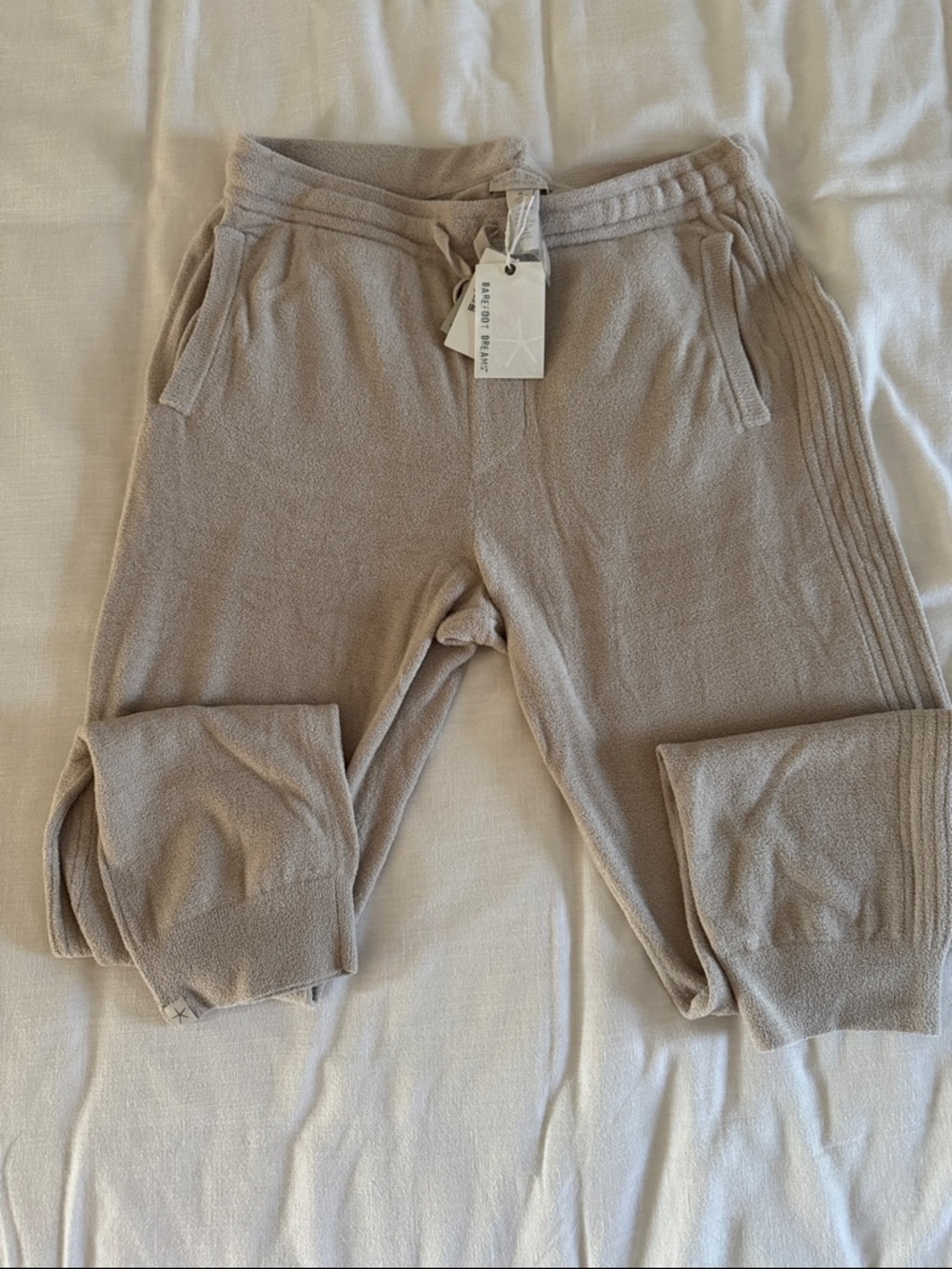 NWT BAREFOOT DREAMS COZYCHIC ULTRA LITE RIB INSET JOGGER